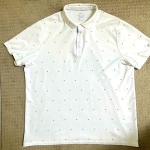 White Pattern Men’s Nike Golf Polo XL